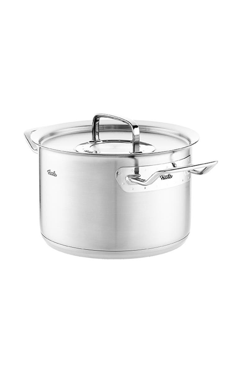 Fissler Original-Profi Collection Stainless Steel Stock Pot with Metal Lid, Alternate, color, Stainless Steel