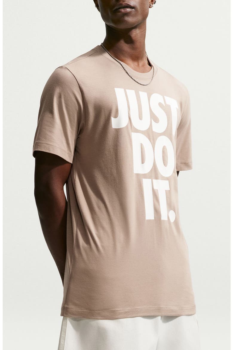 Just Do It Graphic T-Shirt, Alternate, color, KHAKI