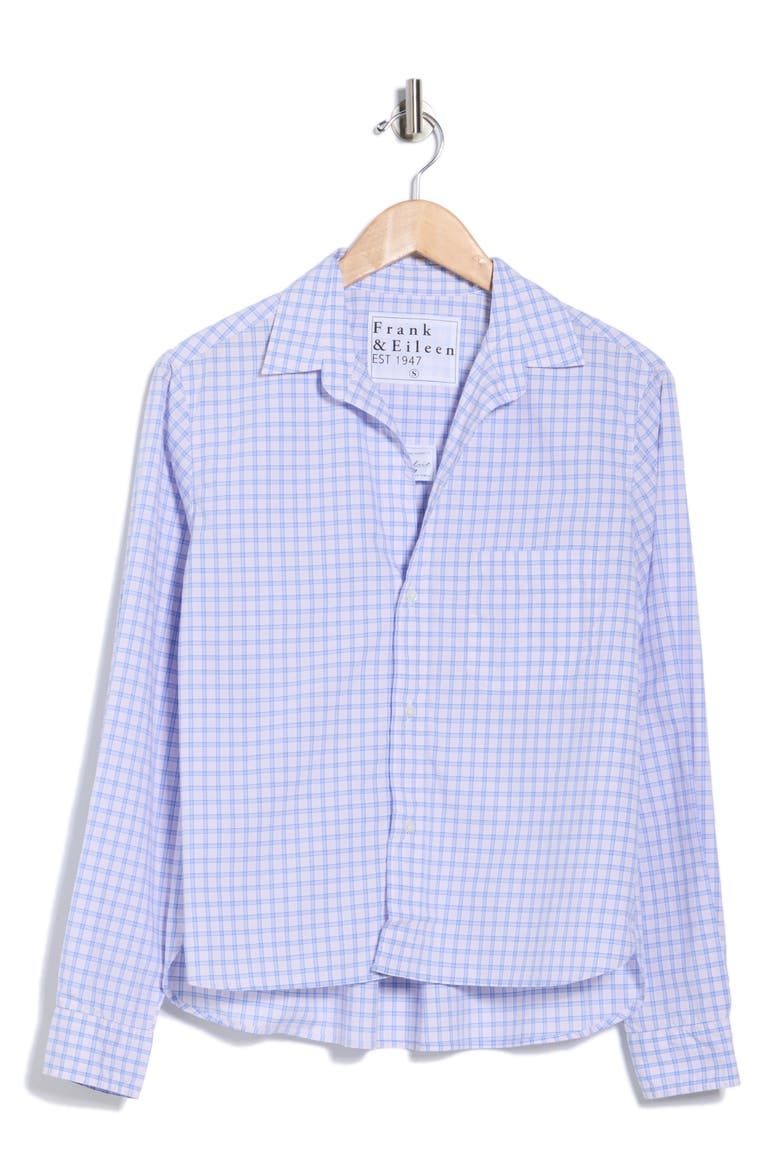 Grid Print Untuckable Button-Up Shirt, Alternate, color, PINK/ BLUE SMALL PLAID