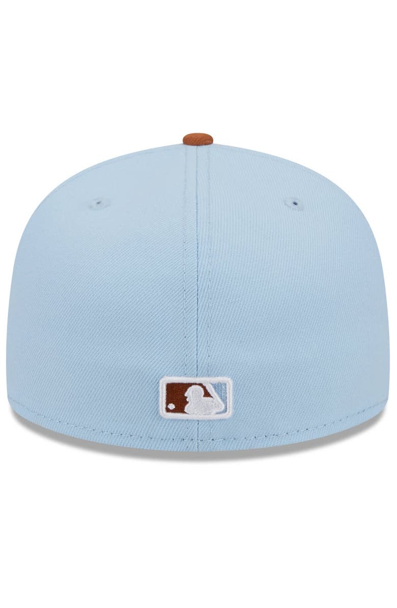 New Era Men's New Era Light Blue/Brown Chicago White Sox Spring Color Basic Two-Tone 59FIFTY Fitted Hat, Alternate, color, Light Blue