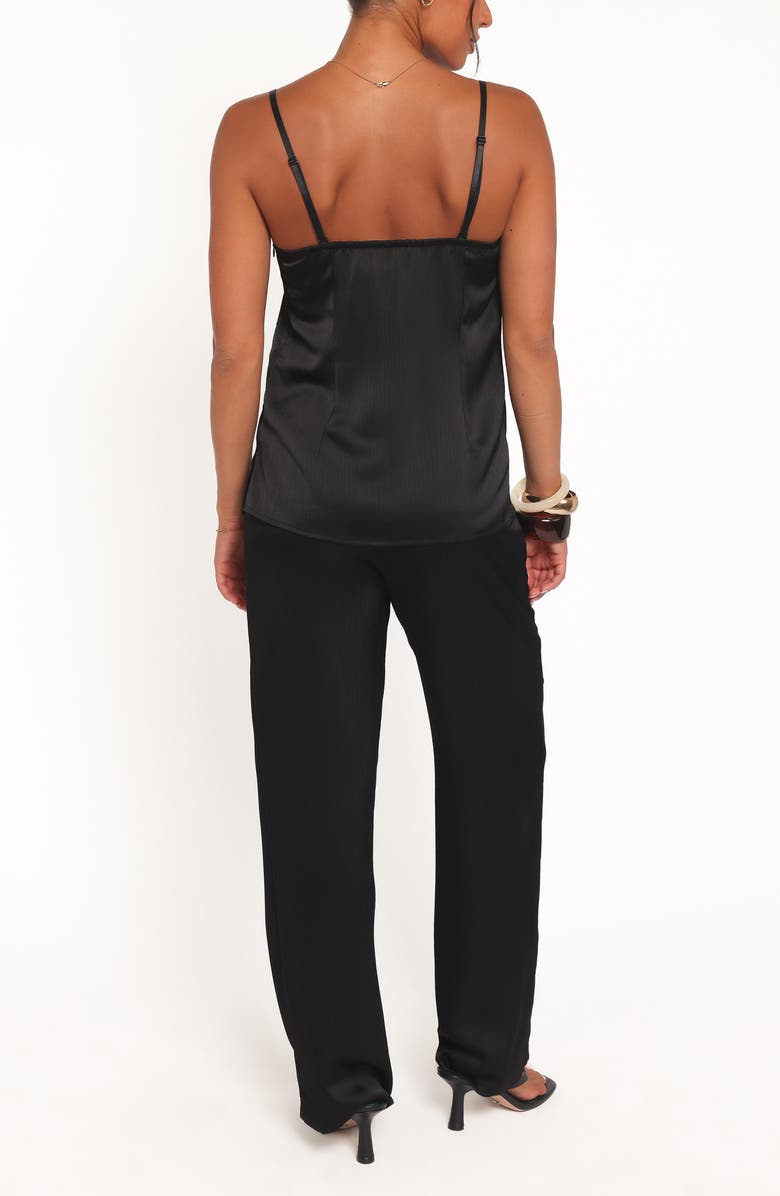 Petal & Pup Selena Satin Camisole & Pants Set, Alternate, color, Black