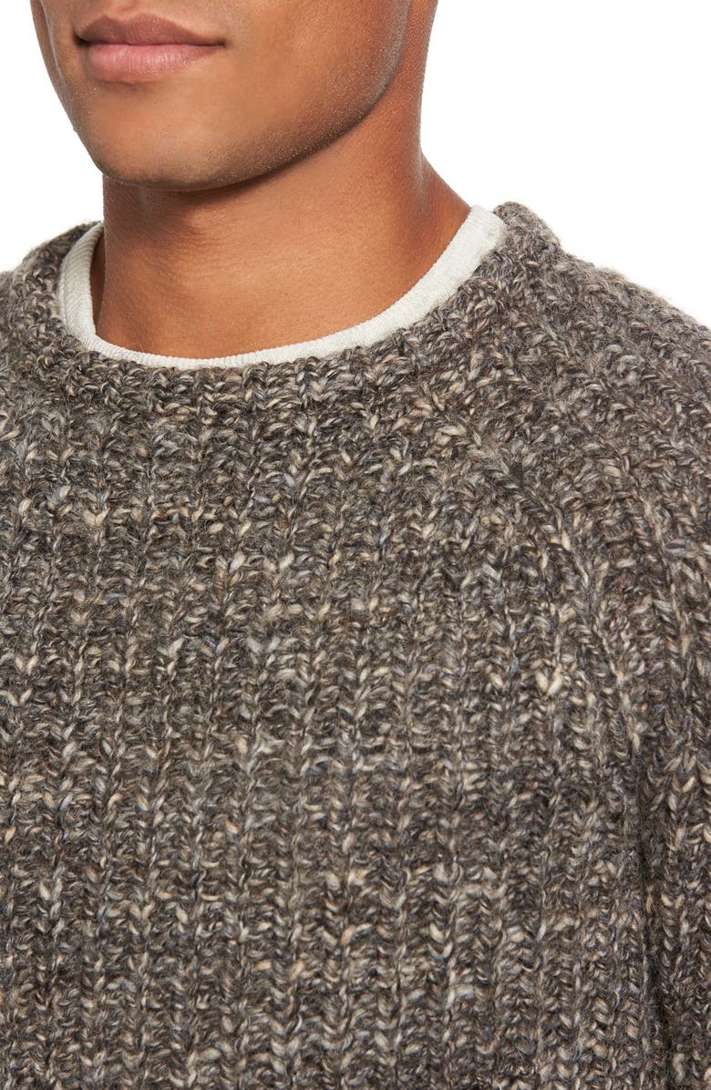 Billy Reid Shaker Stitch Raglan Sweater, Alternate, color, 