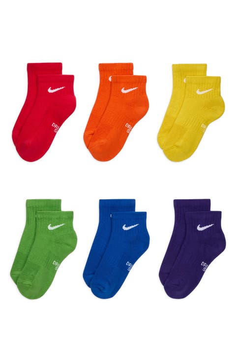 6-Pack Everyday Cush Ankle Socks (Big Kid)