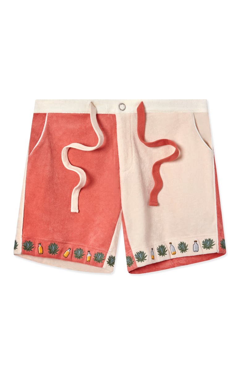 Tombolo '¡Gusanito!' Cabana Shorts, Main, color, Parchment/Pink Adobe