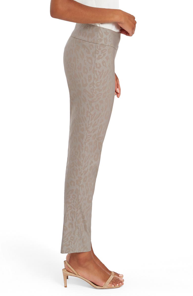 NIC+ZOE Wonderstretch Cheetah Print Slim Leg Pants, Alternate, color,