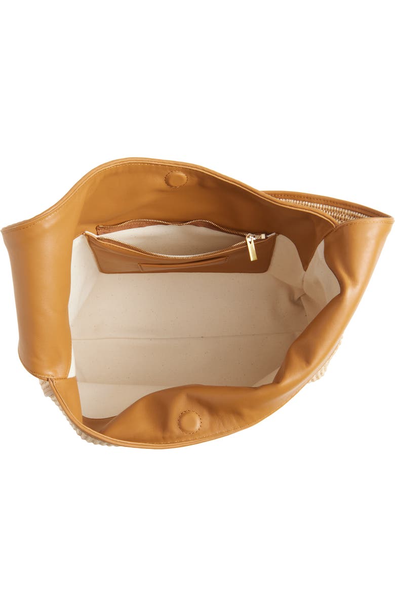 Reformation Medium Vittoria Woven Tote, Alternate, color, Natural Raffia