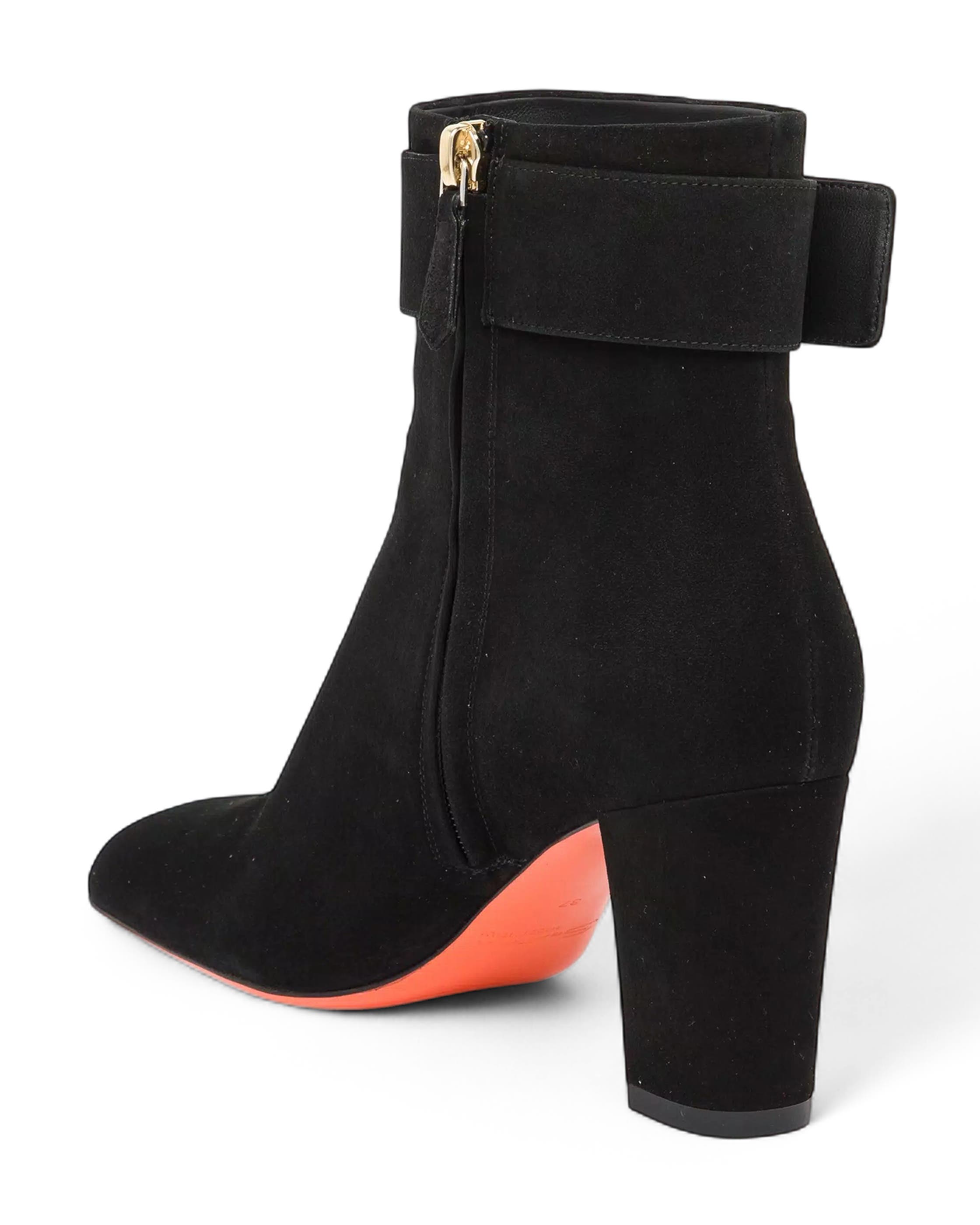 Suede Ankle Boots, Alternate, color, Black