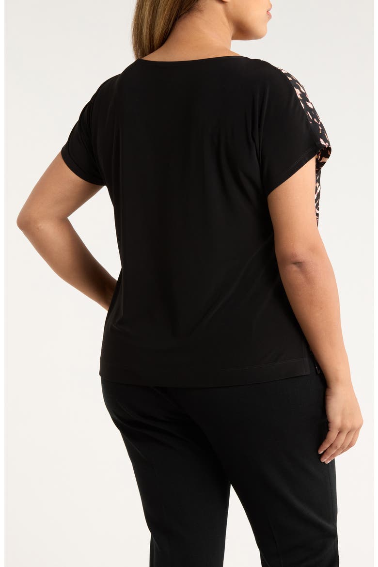 Abstract Print Knit Back Top, Alternate, color, ANNE BLACK MULTI