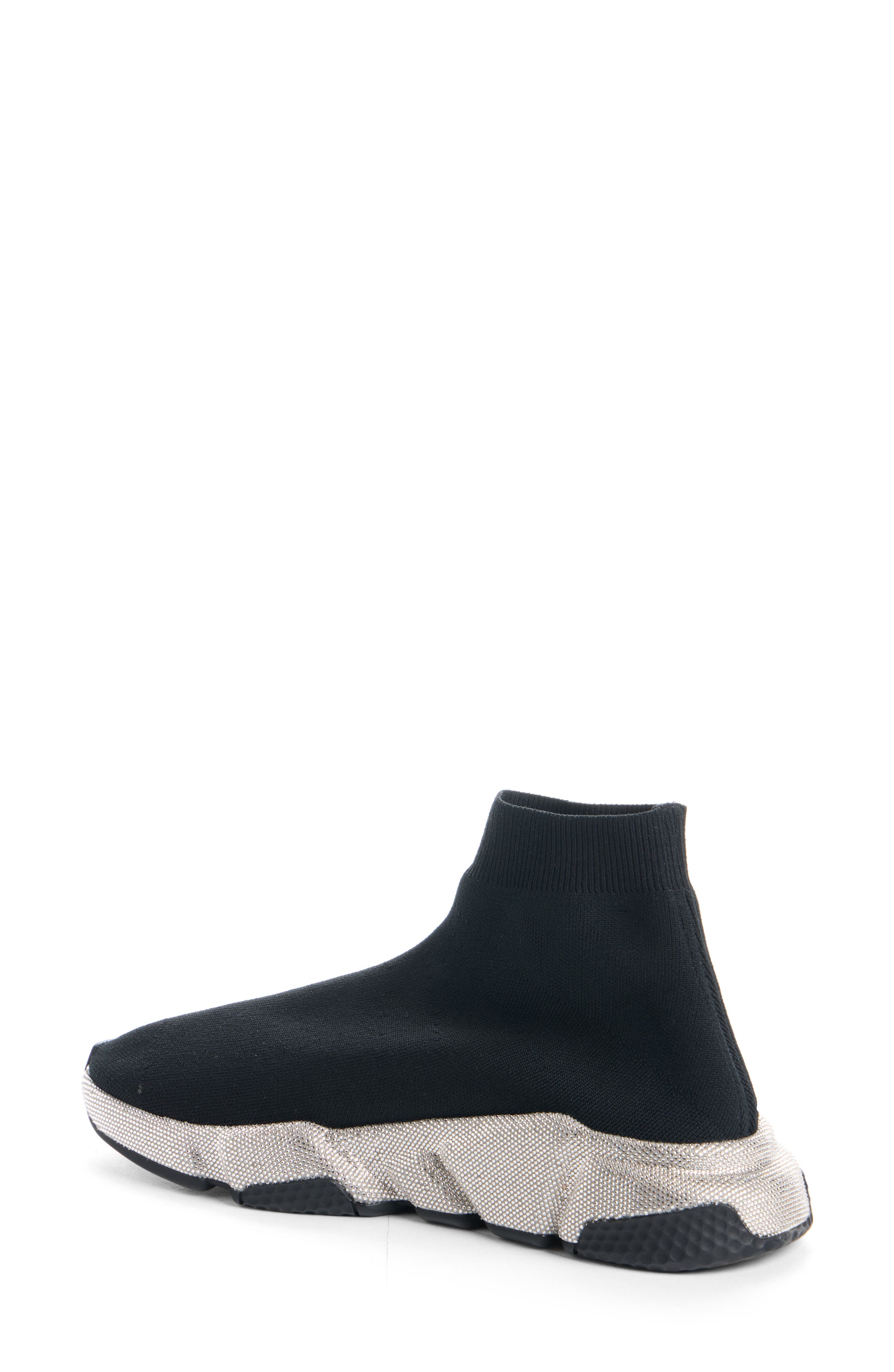 Balenciaga Strass Speed 2.0 Sneaker, Alternate, color, Black/ Crystal