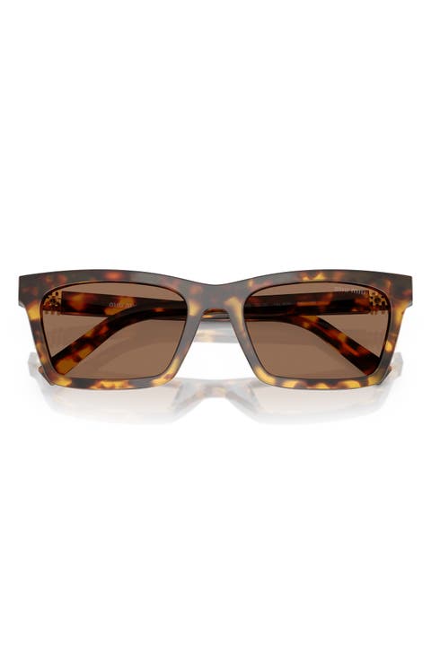 55mm Rectangular Sunglasses
