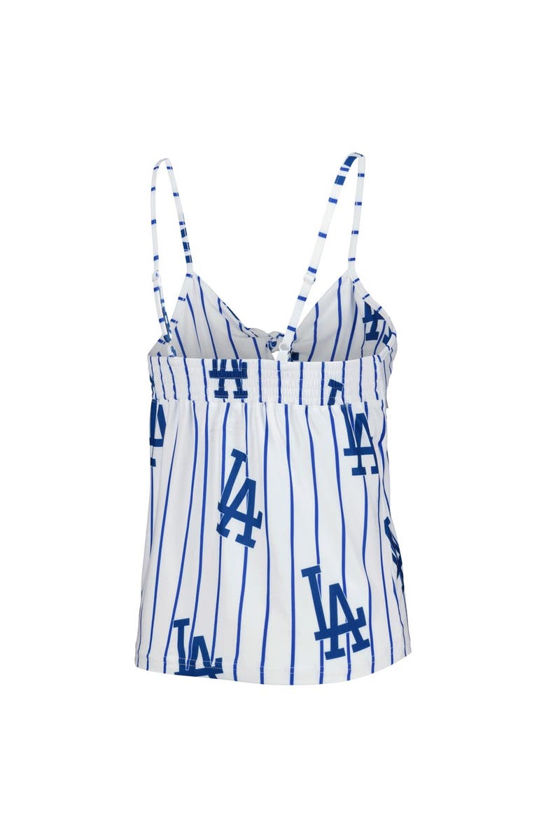 CONCEPTS SPORT Women's Concepts Sport White Los Angeles Dodgers Reel Allover Print Tank Top & Shorts Sleep Set, Alternate, color, 