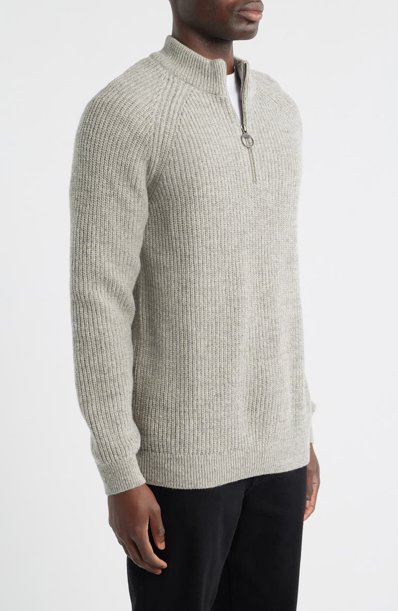 Barbour Horsef Lambswool Half Zip Pullover, Alternate, color, Stone