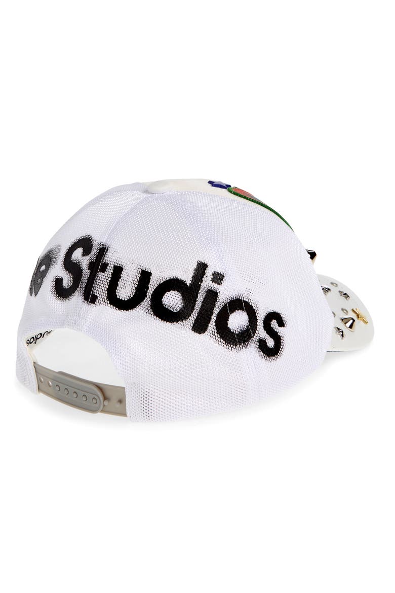 Matty Bovan Twill Baseball Cap, Alternate, color, WHITE