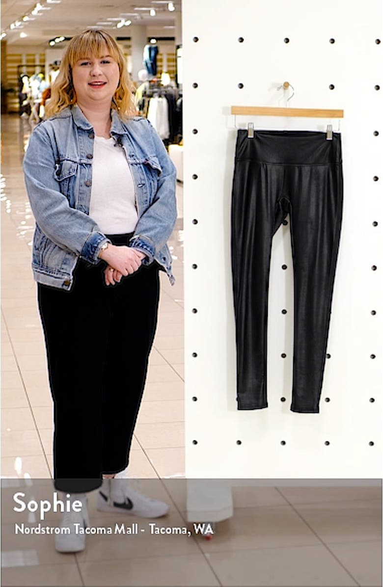 Jeans Faux Leather Leggings, sales video thumbnail