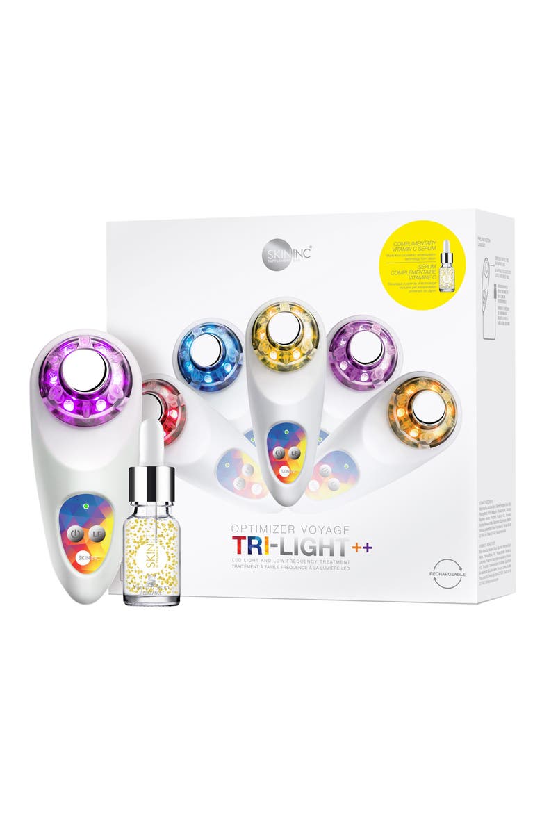 Skin Inc. Rechargeable Optimizer Voyage Tri-Light++ Set, Main, color, NO COLOR