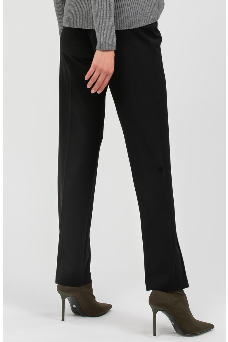 Noah Adjustable Waist Straight Leg Maternity Pants, Alternate, color, BLACK