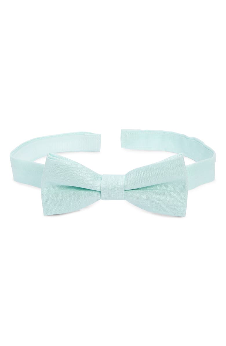 Nordstrom Kids' Pre-Tied Linen Bow Tie, Main, color, 