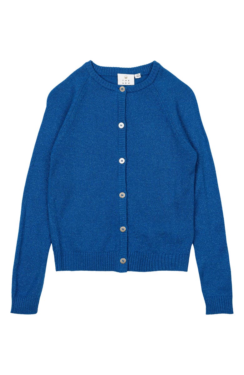 THE NEW Kids' Eve Glitter Cardigan, Main, color, Daphne