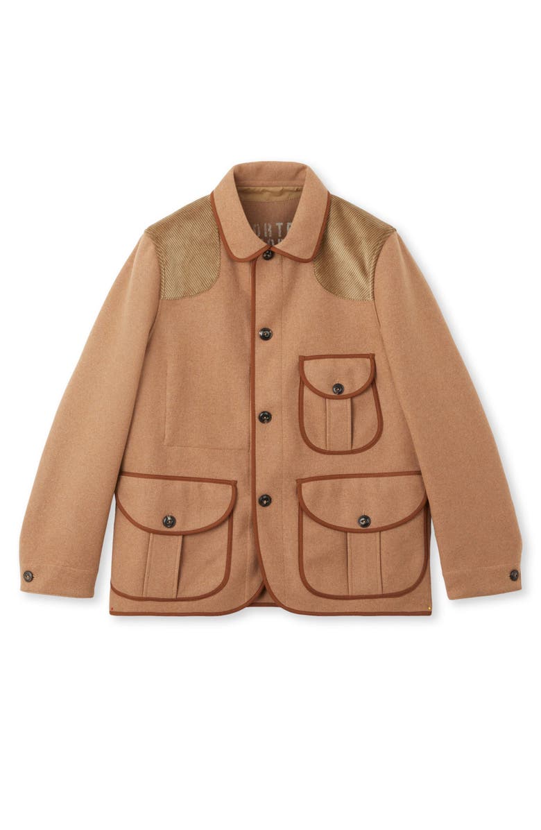 Fortela Hunting Wool Blend Jacket, Main, color, Camel