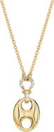ATHRA LUXE Pavé Horsebit Necklace
