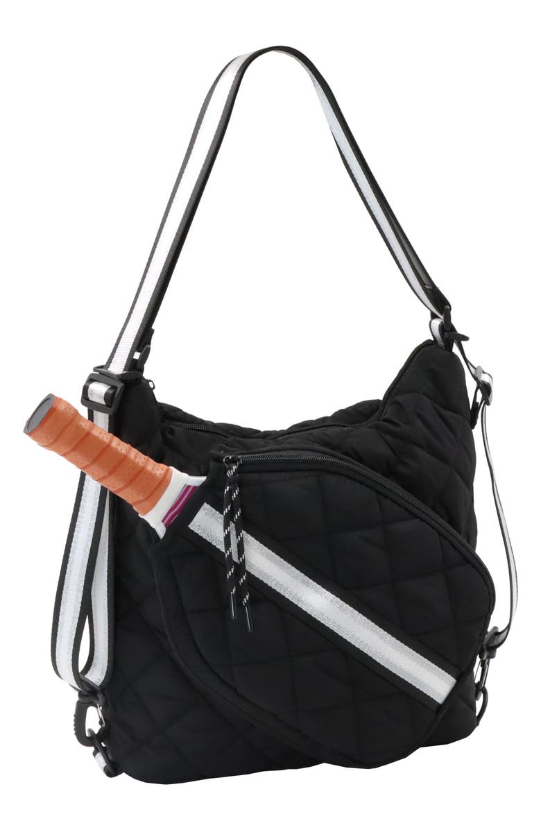 MYTAGALONGS Brooke Quilted Pickleball Bag, Alternate, color, Black