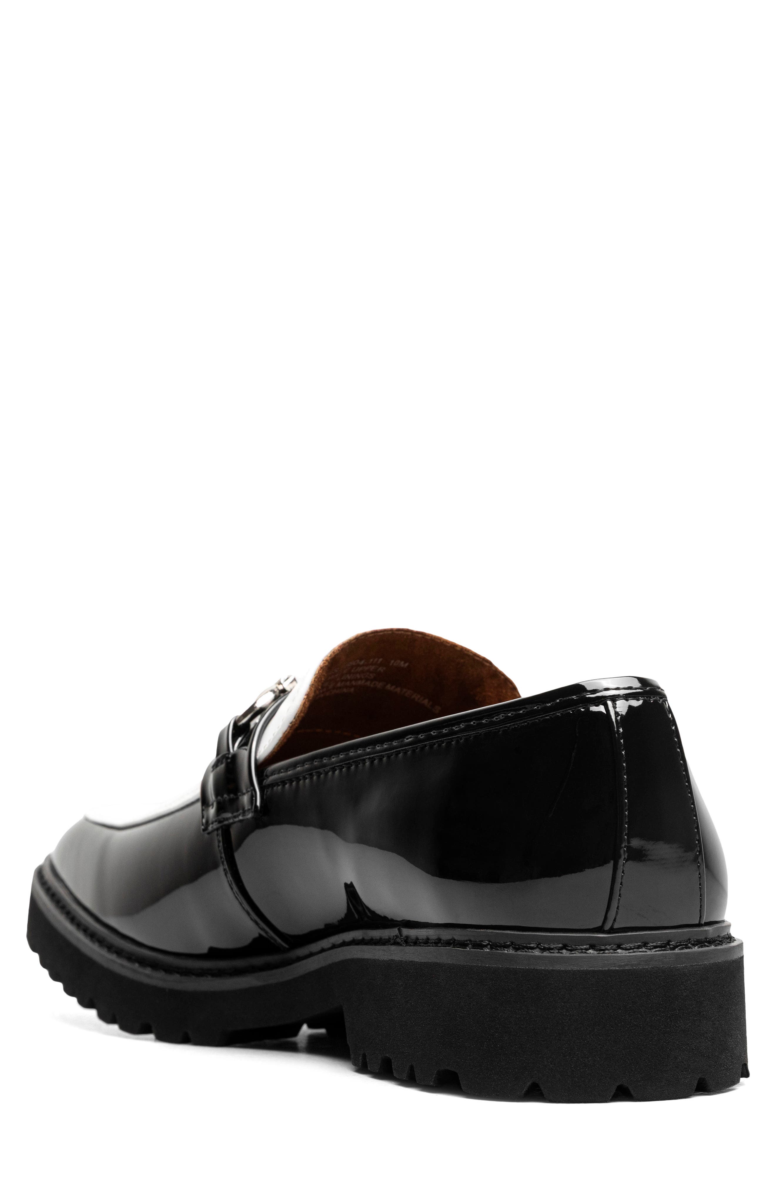Carabello Moc Toe Bit Loafer, Alternate, color, BLACK/ WHITE
