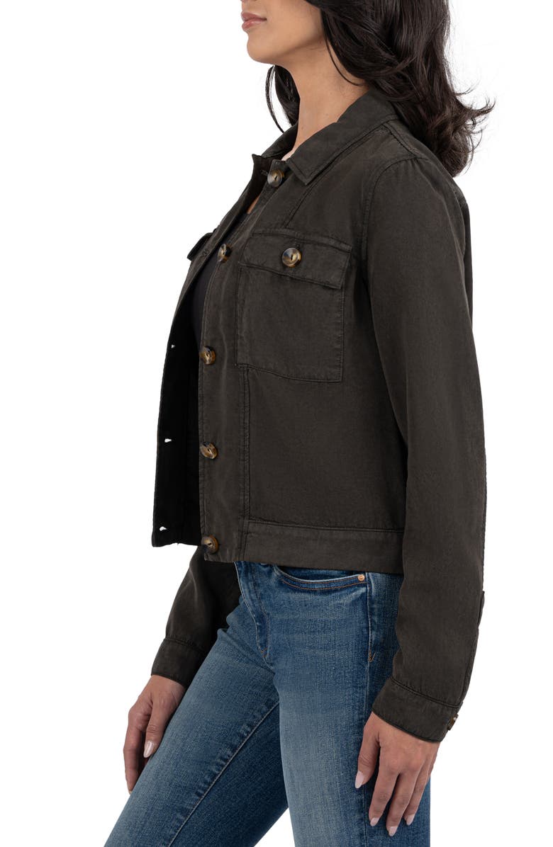 KUT from the Kloth Josalyn Lyocell Trucker Jacket, Alternate, color, 