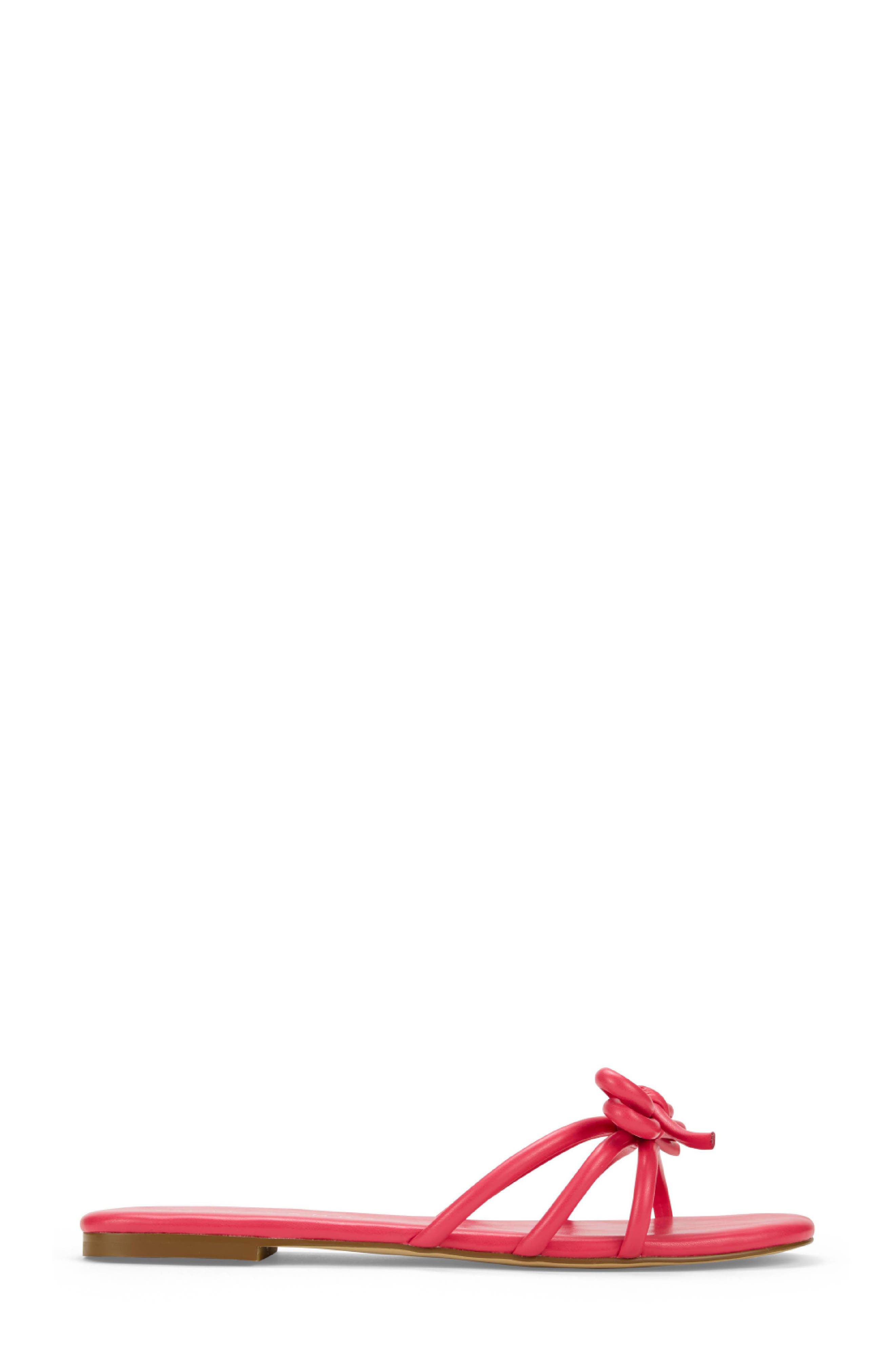 Nicole Bow Slide Sandal, Alternate, color, RASPBERRY