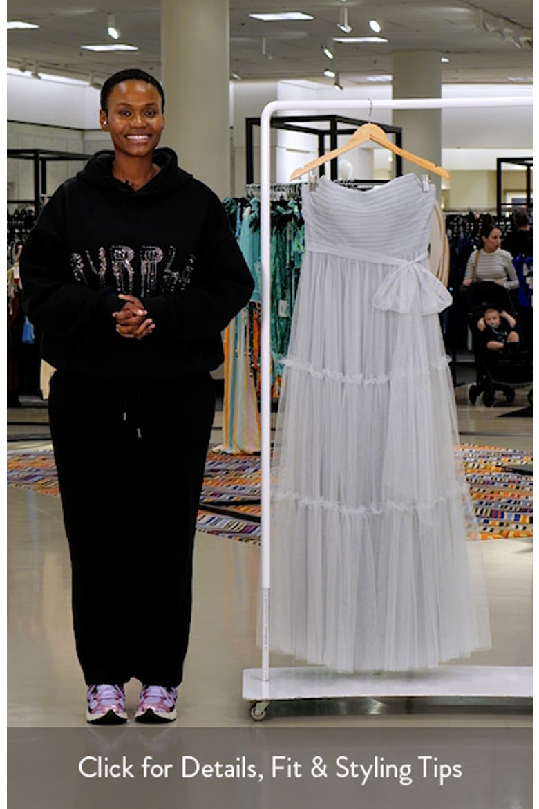 Strapless Tiered Tulle Gown video