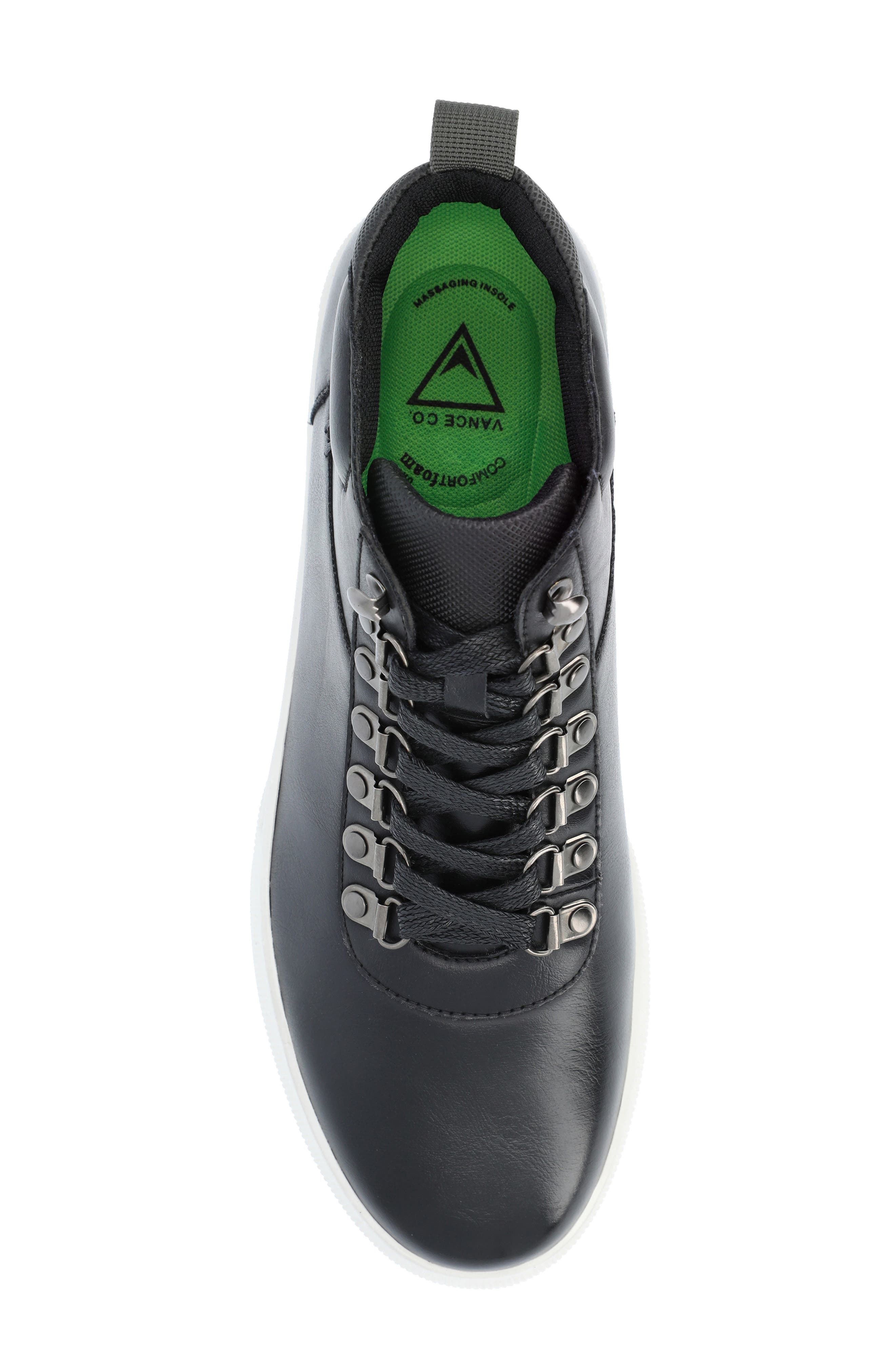 VANCE CO Ortiz High Top Sneaker, Alternate, color, Black