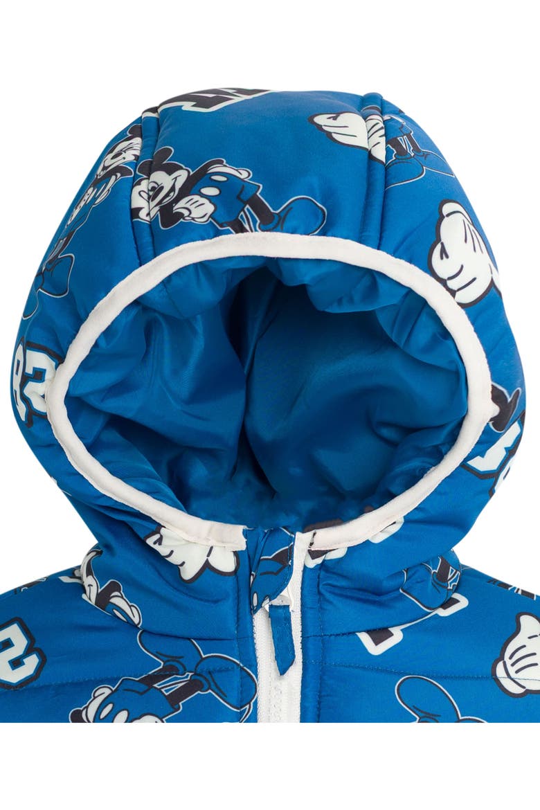 Mickey Mouse Hooded Zip-Up Puffer Coat, Alternate, color, Navy Mickey Mouse
