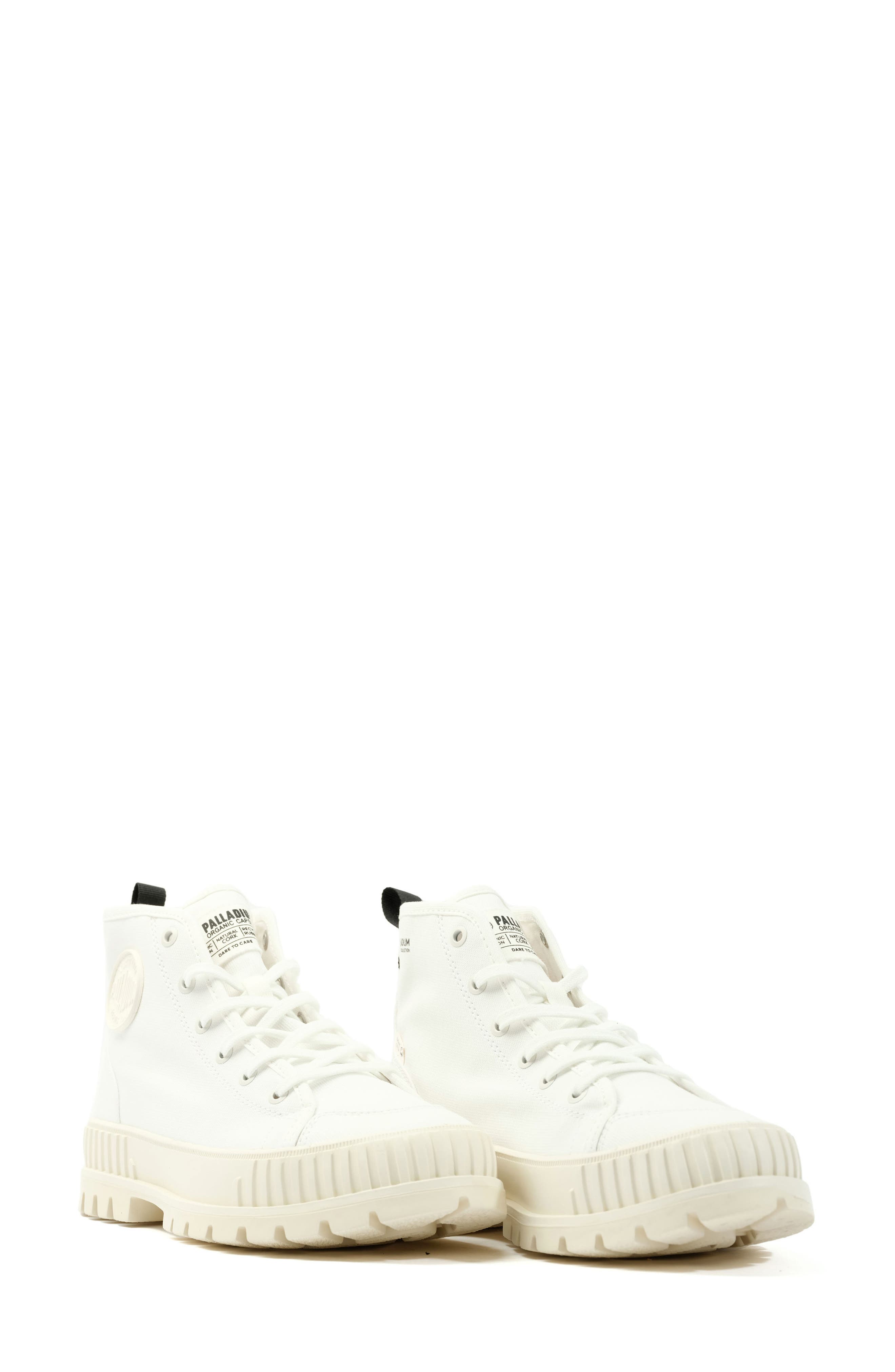 Palladium Pallashock Mid Sneaker, Alternate, color, Star White