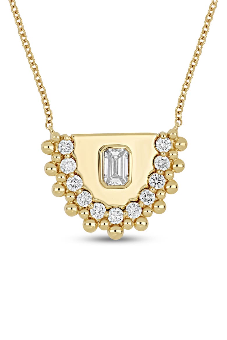 18K Gold Mykonos Diamond Pendant Necklace, Alternate, color, 18K YELLOW GOLD