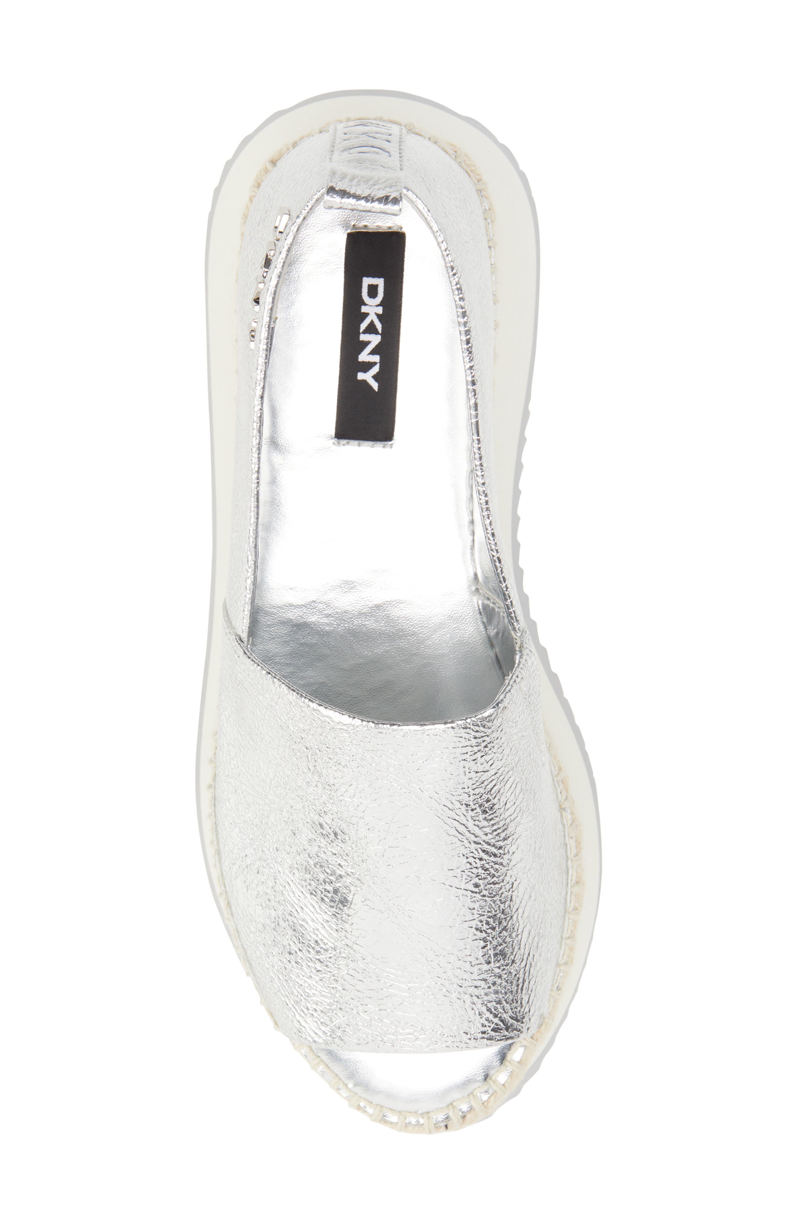 Orza Espadrille Wedge Sandal, Alternate, color, SILVER