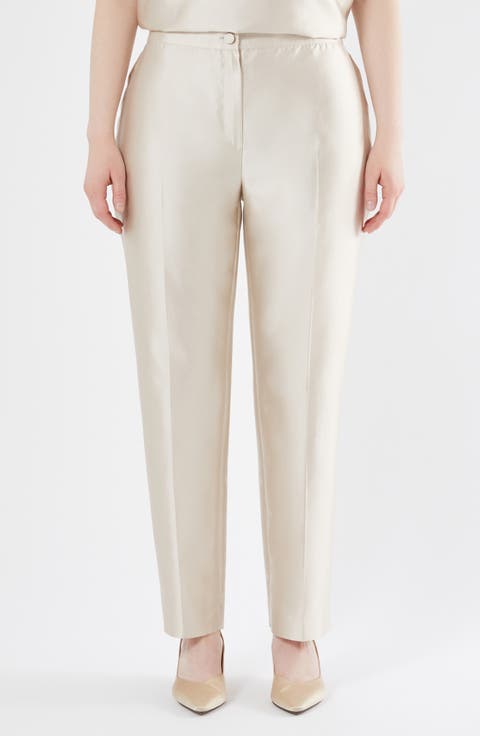 Adito Silk & Cotton Pants (Plus)