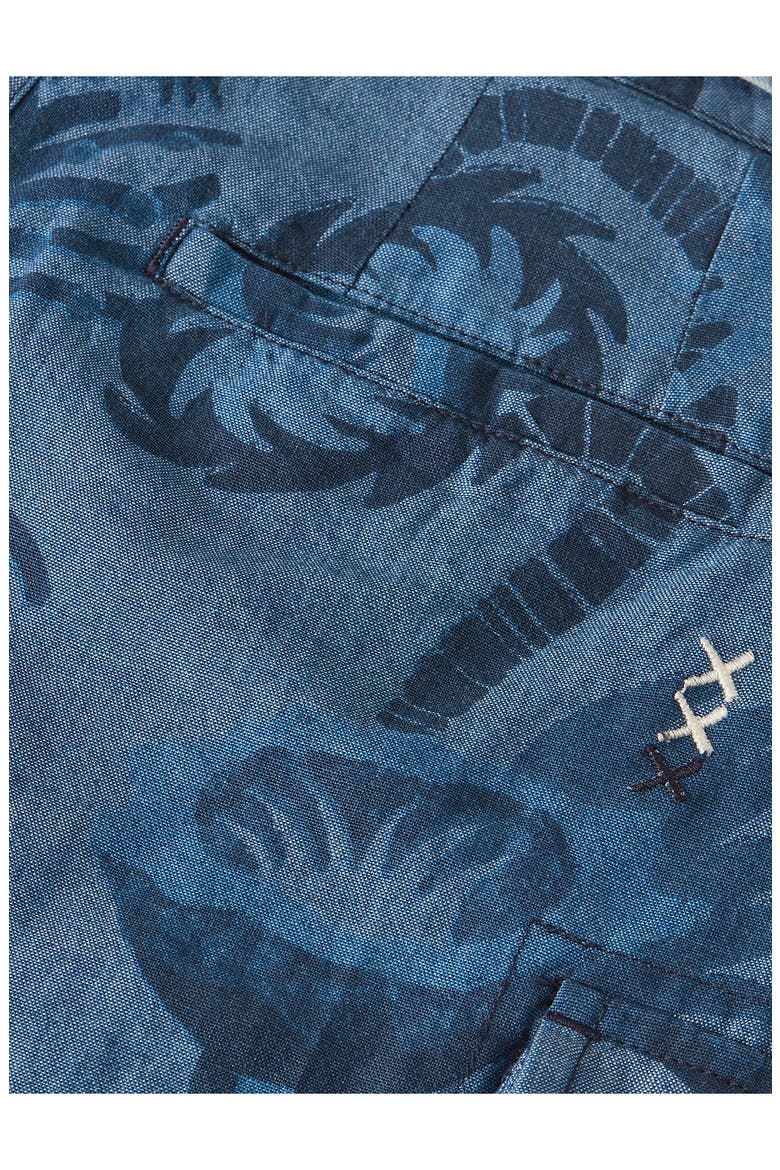 Kids' Chambray Cargo Shorts, Alternate, color, DESERT FLORAL INDIGO