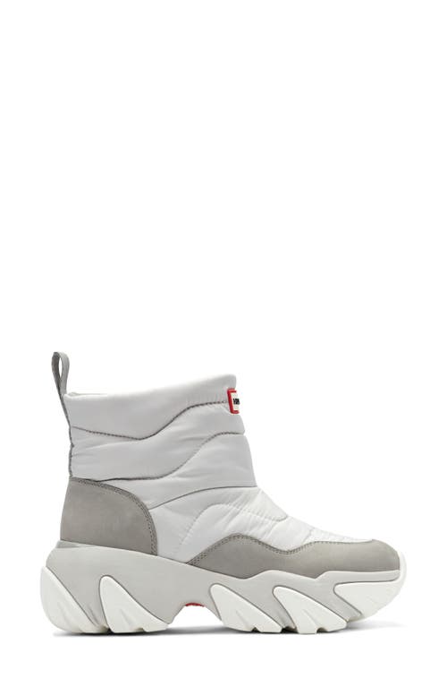Hunter Debra Waterproof Snow Bootie In Gray