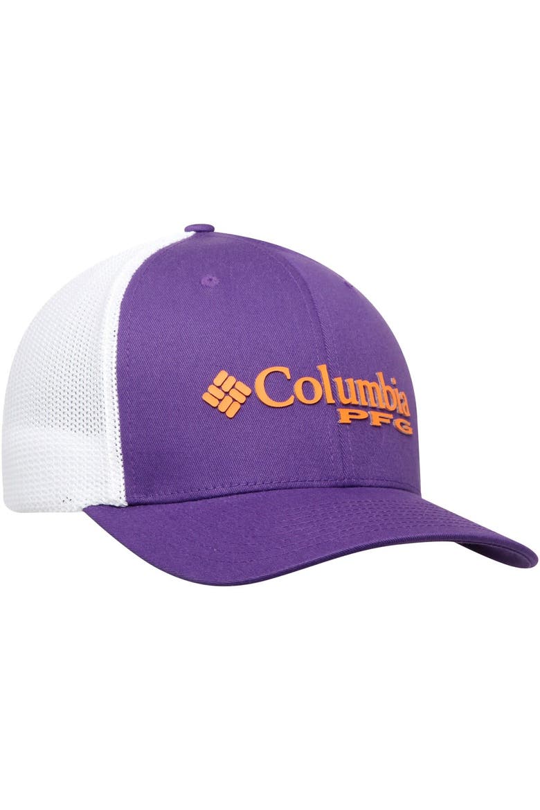 Men's Columbia Purple Clemson Tigers Collegiate PFG Flex Hat, Alternate, color, Purple