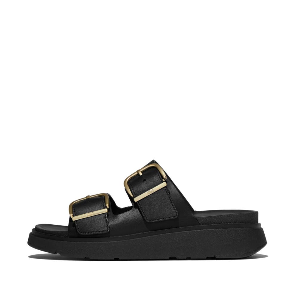 Gen-FF Buckle Two-Bar Sandal, Alternate, color, Black