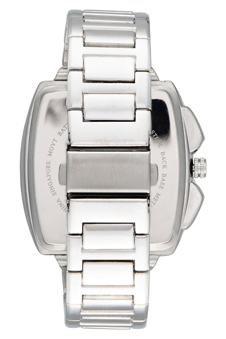 Quartz Bracelet Watch, 42mm, Alternate, color, SILVER