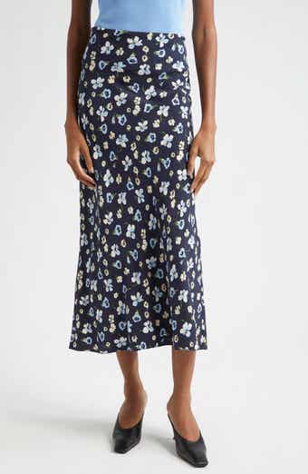 Veronica Beard Clover Floral Silk Blend Skirt