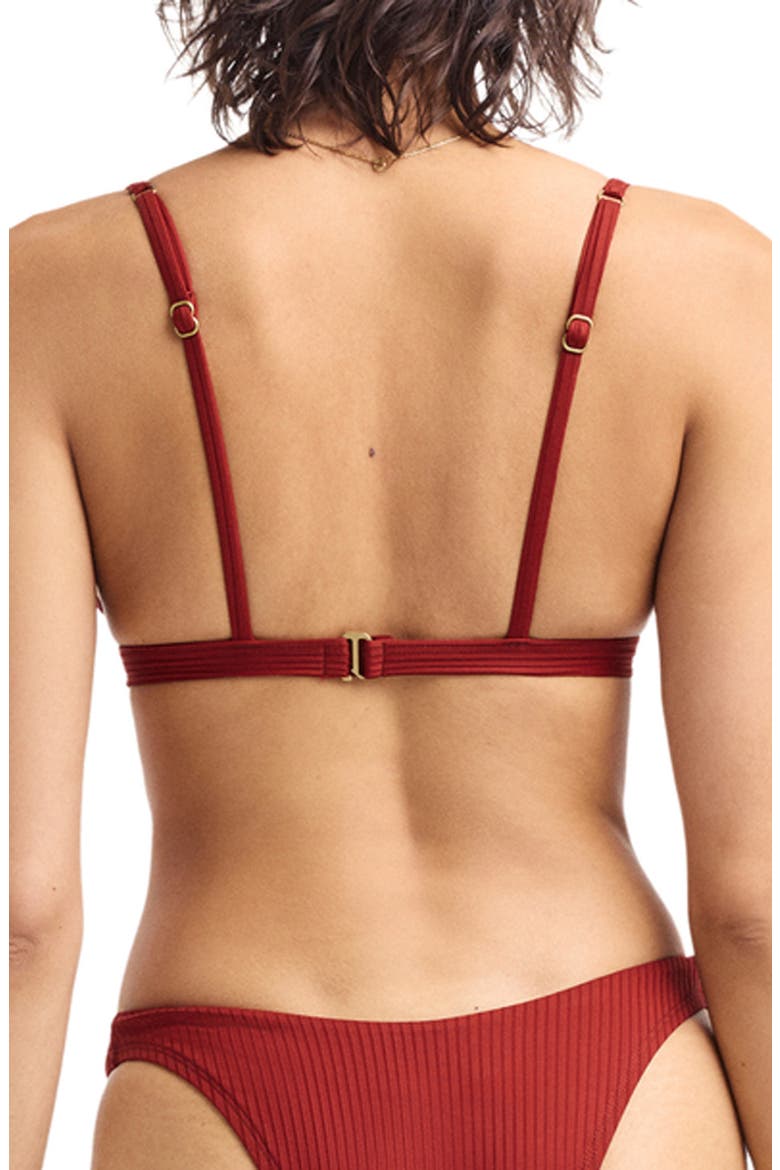 Moss Rib Bikini Top, Alternate, color, DEEP MADDER