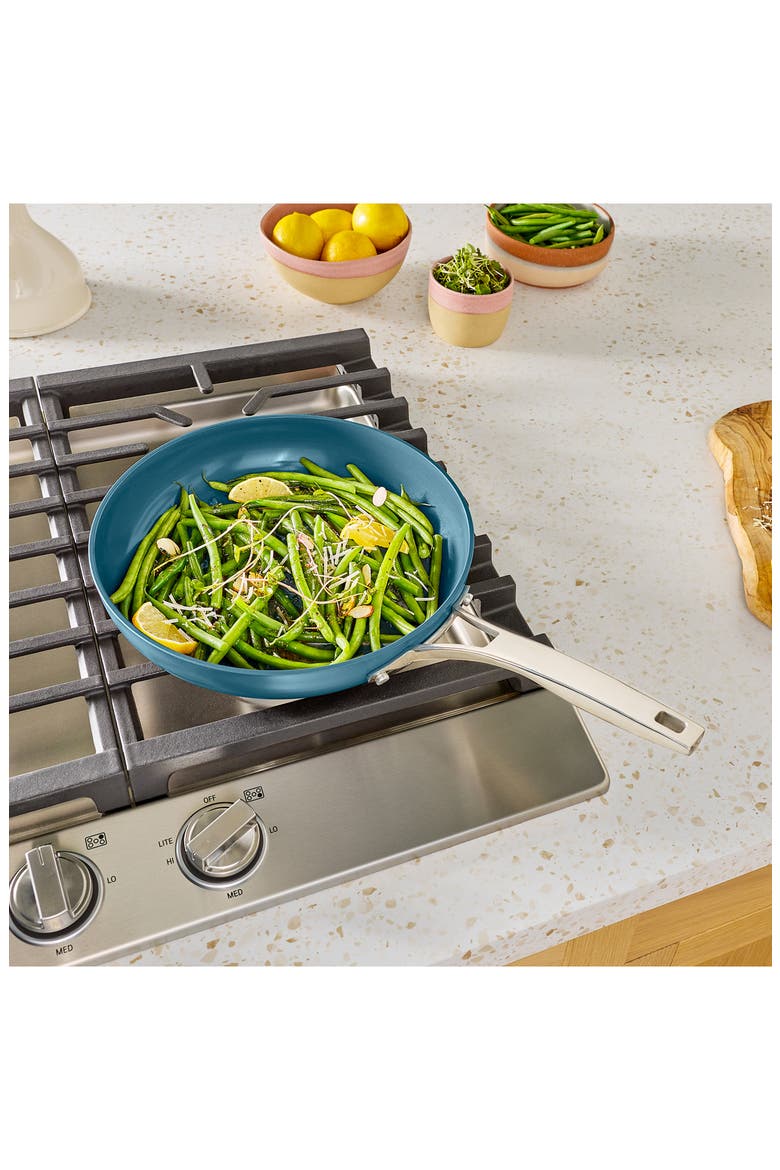 Premier Ceramic Nonstick 8-Piece Cookware Set, Alternate, color, ALUMINUM/ STAINLESS STEEL