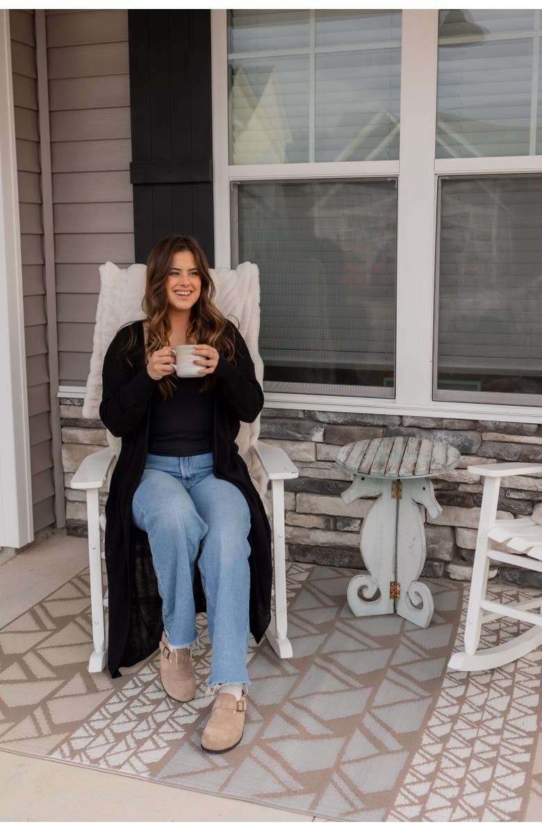 Mad Mats Zig Zag Rug, Alternate, color, Grey - 5'X8'