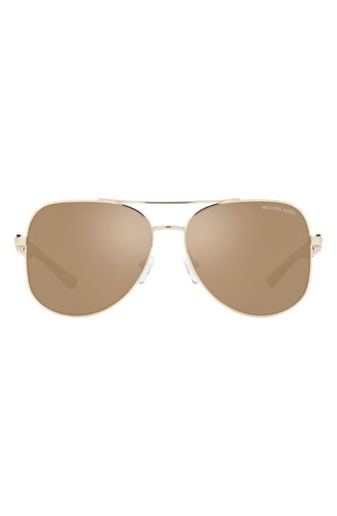 Chianti 58mm Aviator Sunglasses