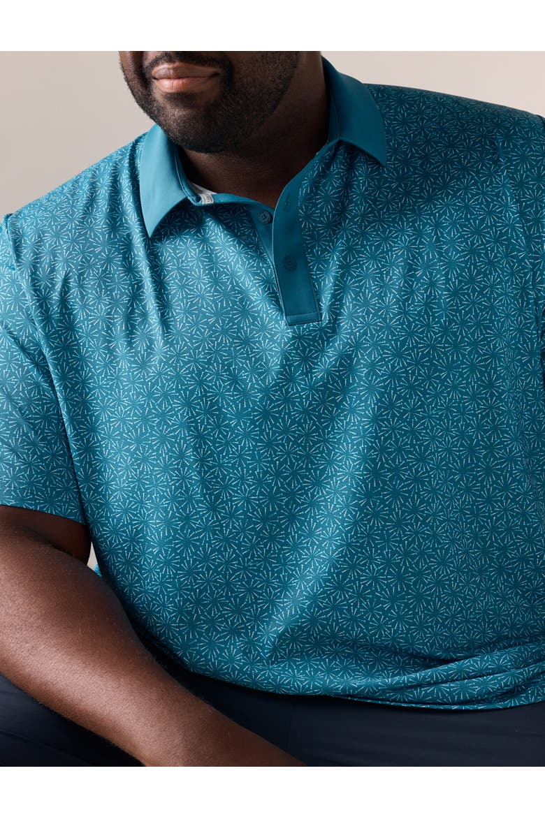Big & Tall Confetti Tees Polo Shirt, Alternate, color, BLUE CORAL