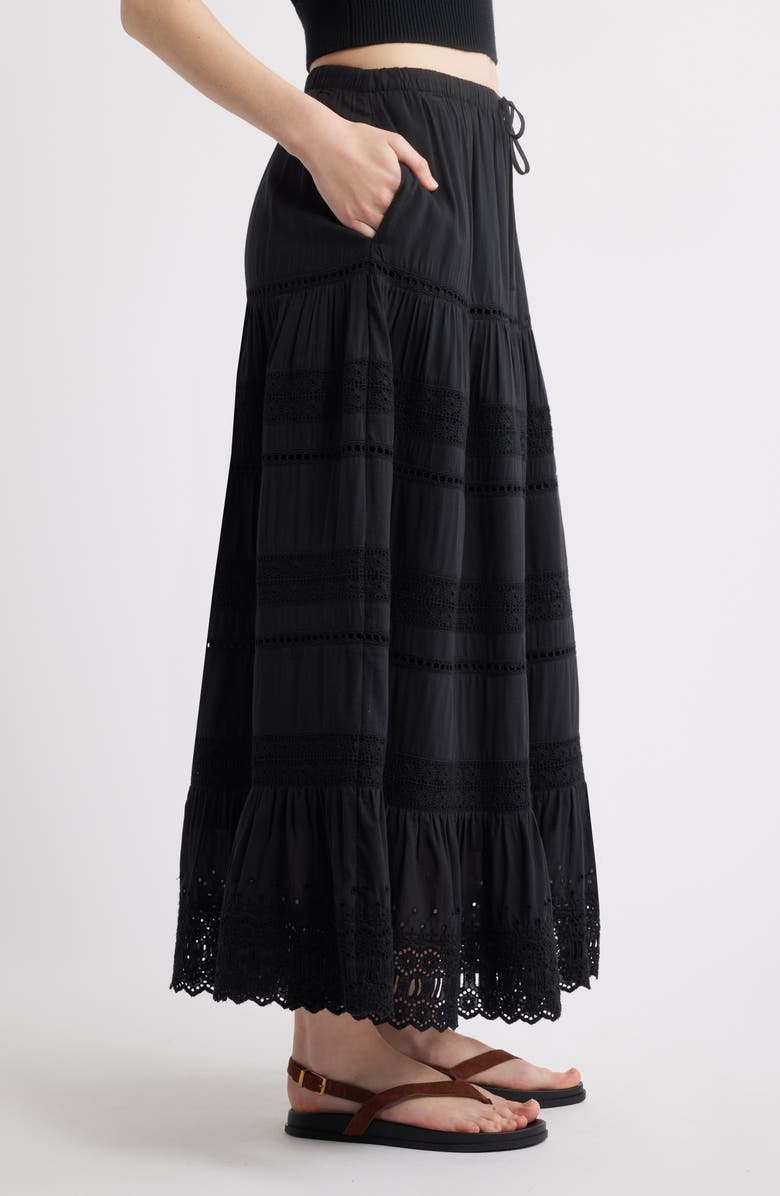 Treasure & Bond Lace Inset Maxi Skirt, Alternate, color,