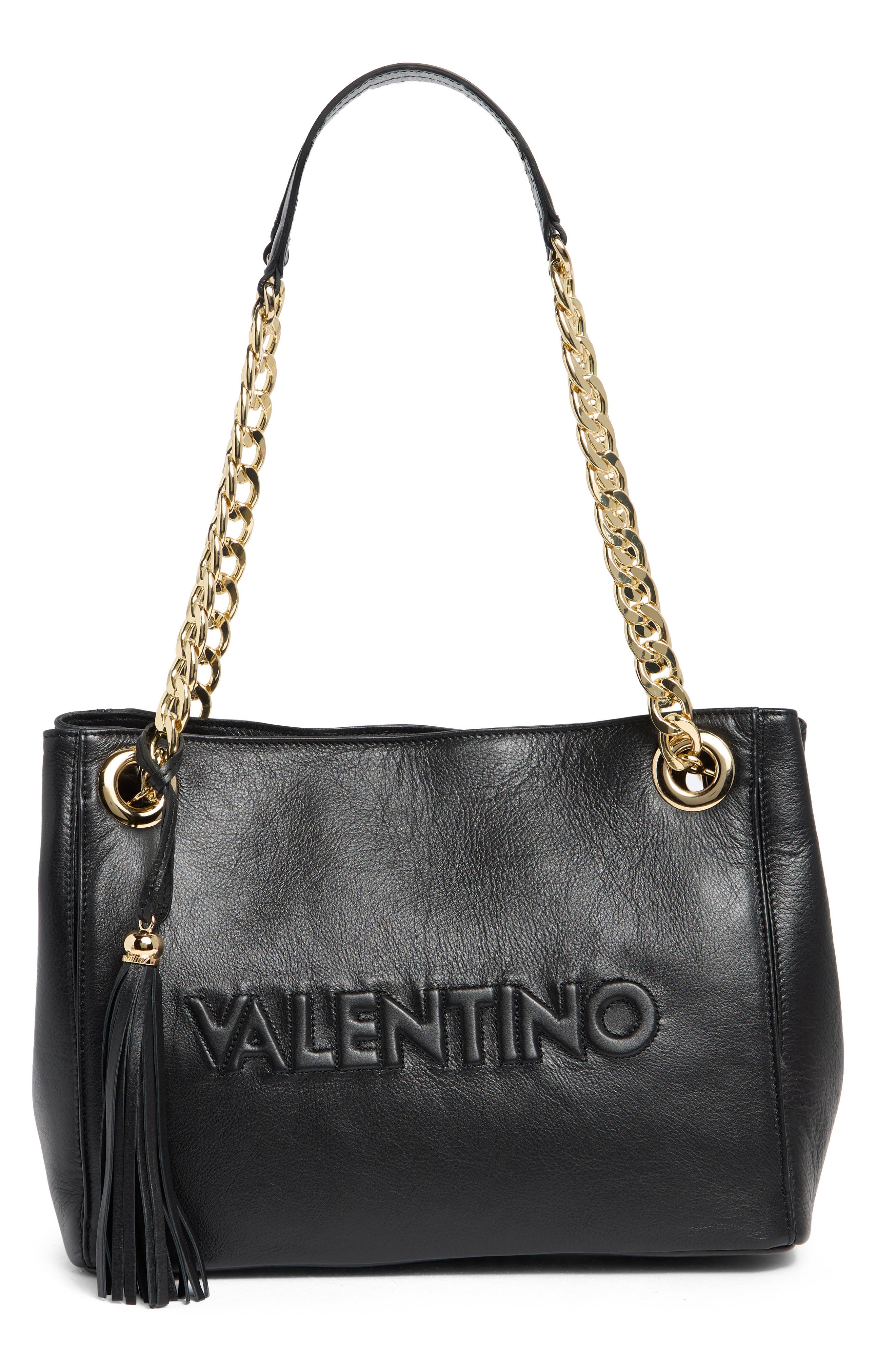 VALENTINO BY MARIO VALENTINO Luisa Embossed Logo Shoulder Bag, Main, color, 