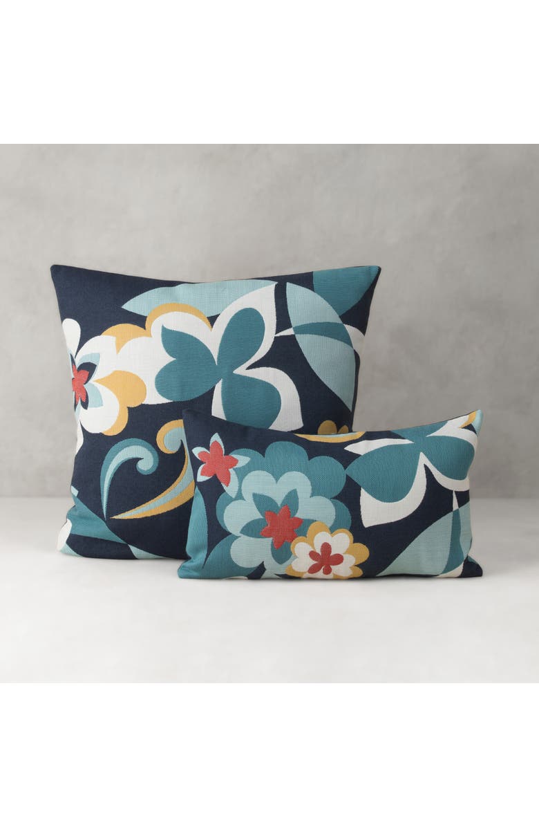 Elaine Smith Floral Impact Jacquard Indoor & Outdoor Woven Accent Pillow, Alternate, color, Multi
