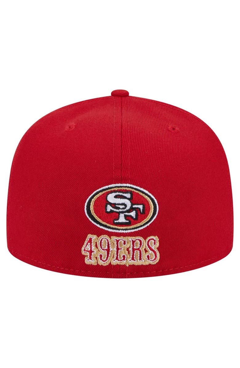 New Era Men's New Era Scarlet San Francisco 49ers Ransom 59FIFTY Fitted Hat, Alternate, color, 
